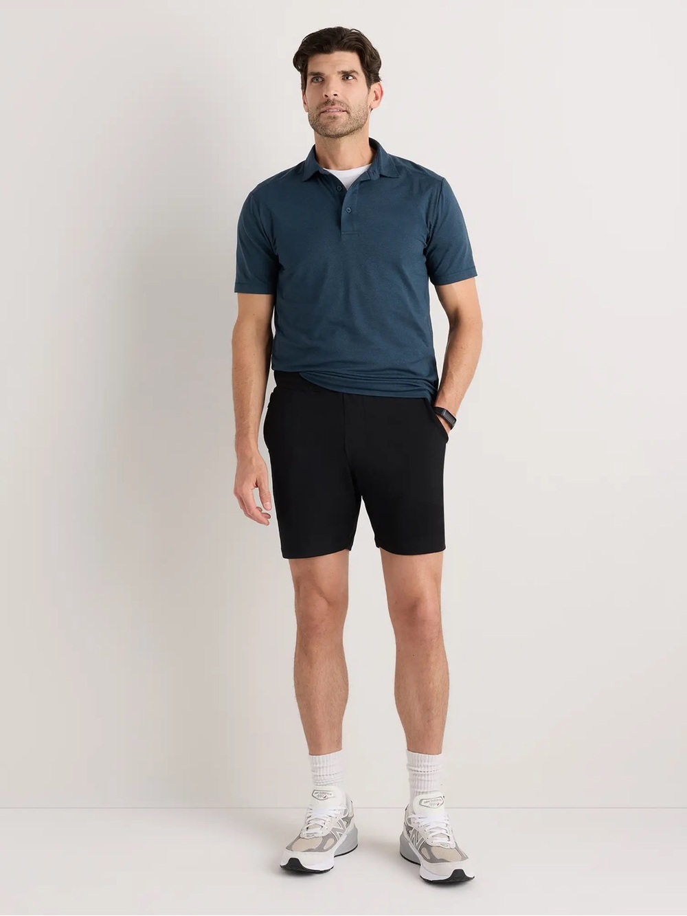 NEW Quince Flowknit Breeze Performance Polo Mens Large Ocean Navy Golf NWT Shirt